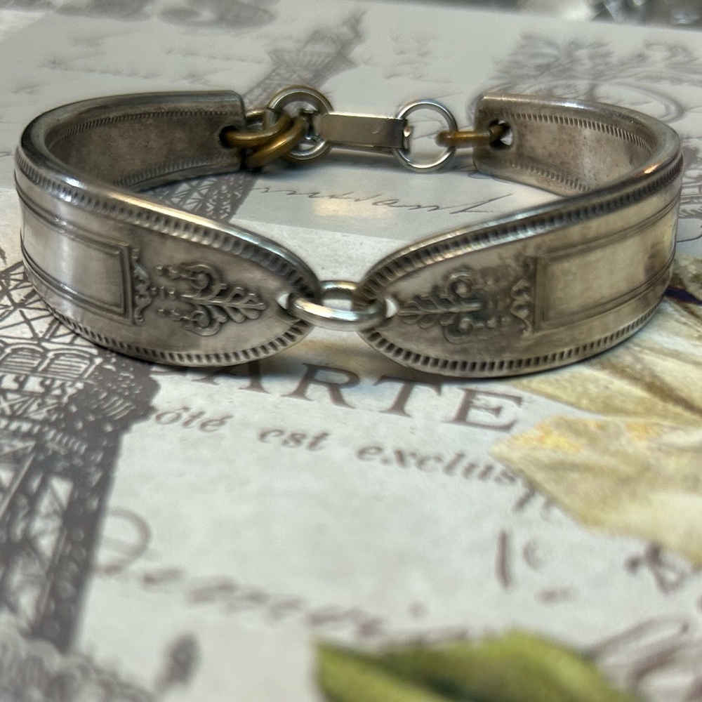 Vintage Silverplate Spoon Handle Bracelet